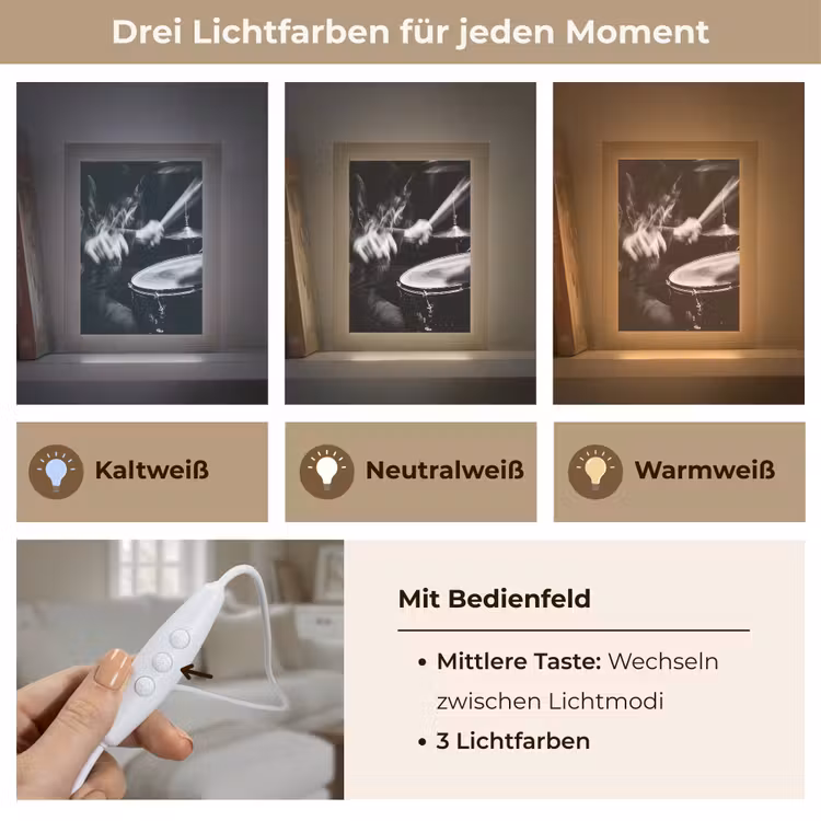 Tischlampe - Schlagzeuger - Schwarz - Schlagzeug — 7