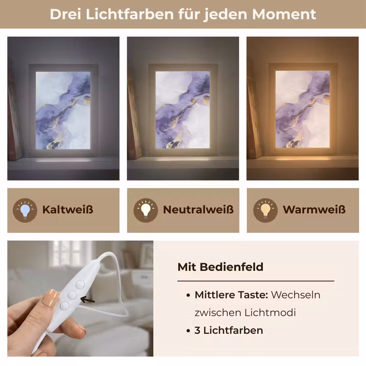 Tischlampe - Lila - Modern - Marmor - Abstrakt — 7
