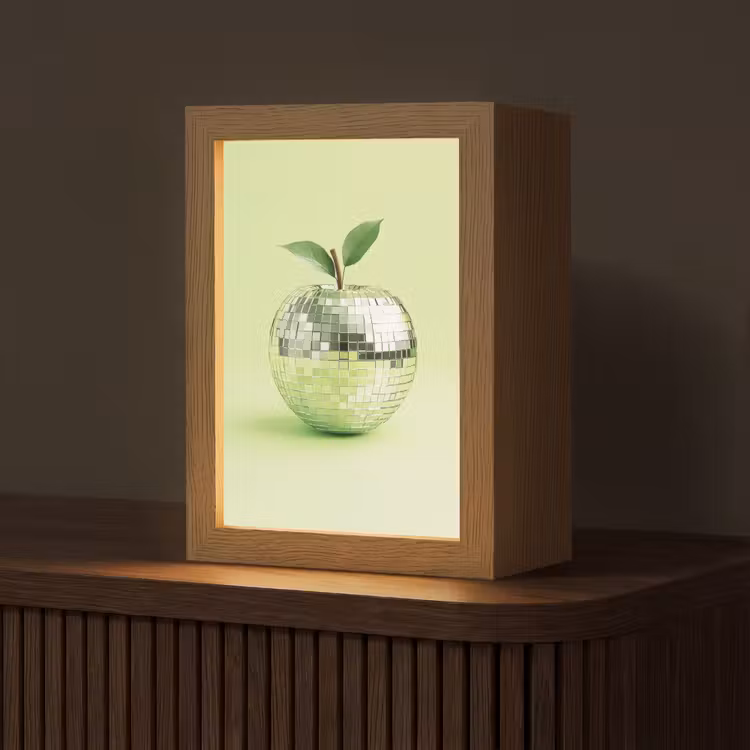 Tischlampe - Grün - Disco - Dekoration - Apfel — 1