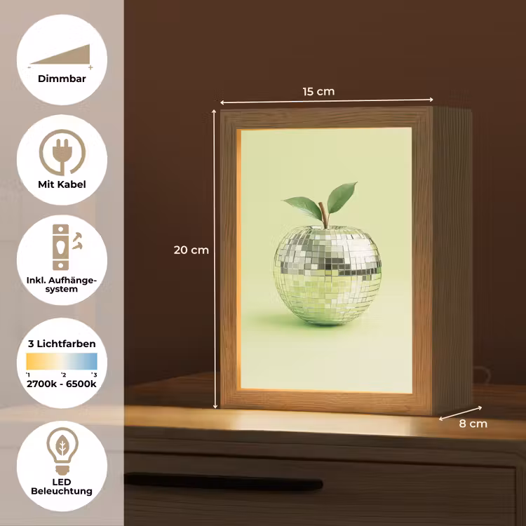 Tischlampe - Grün - Disco - Dekoration - Apfel — 6