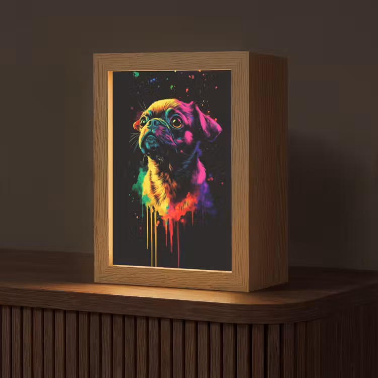 Tischlampe - Puck - Hund - Farbe - Farben — 1