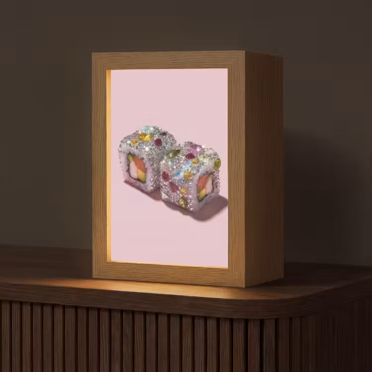 Tischlampe - Sushi - Röllchen - Steine - Bunt — 1