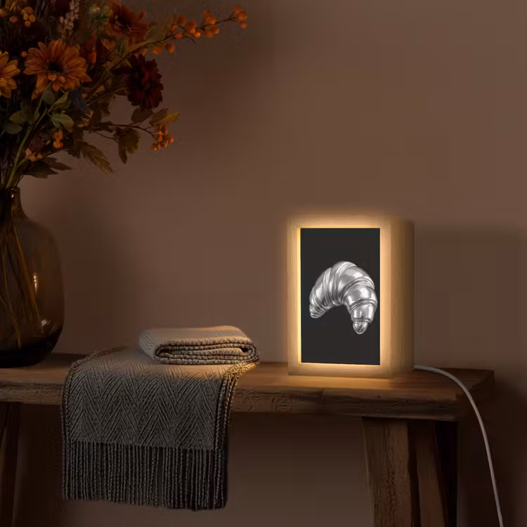 Tischlampe - Croissant - Metall - Silber — 3