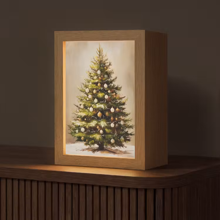 Tischlampe - Weihnachten - Atmosphäre - Grün — 1