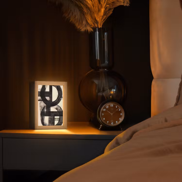 Tischlampe - Kreise - Balken - Schwarz - Abstrakt — 2