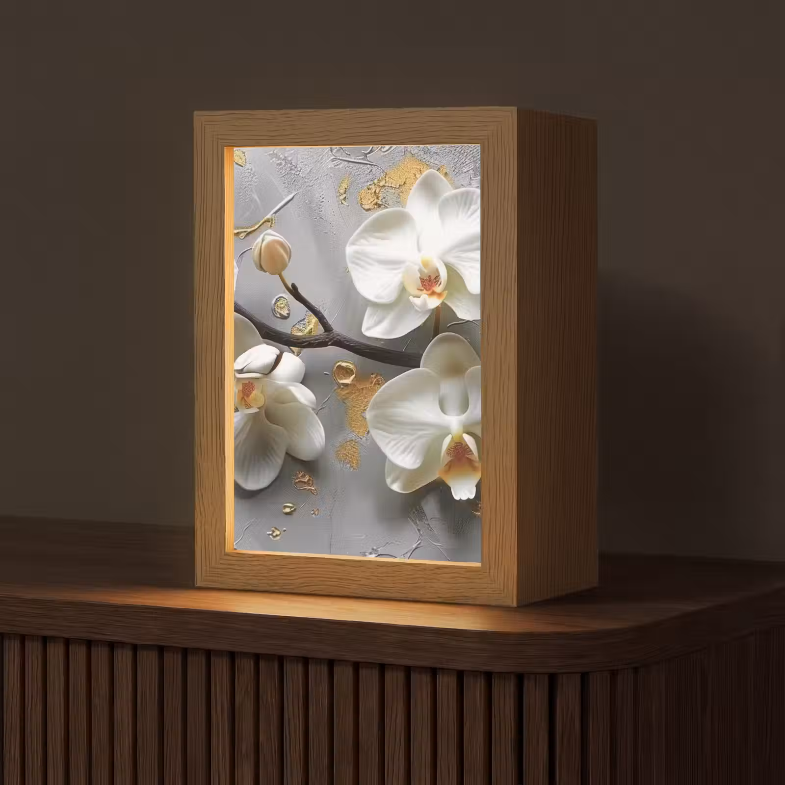 Tischlampe - Blumen - Orchidee - Abstrakt - Modern — 1