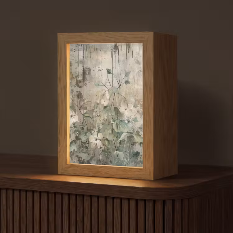 Tischlampe - Blumen - Blätter - Abstrakt - Modern — 1
