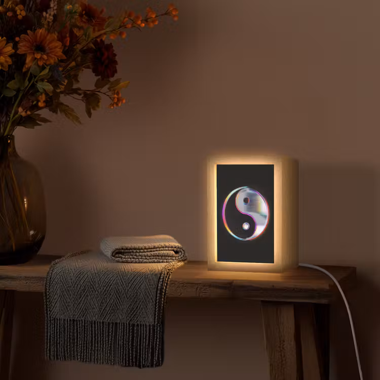 Tischlampe - Yin-Yang - Kreis - Regenbogen — 3