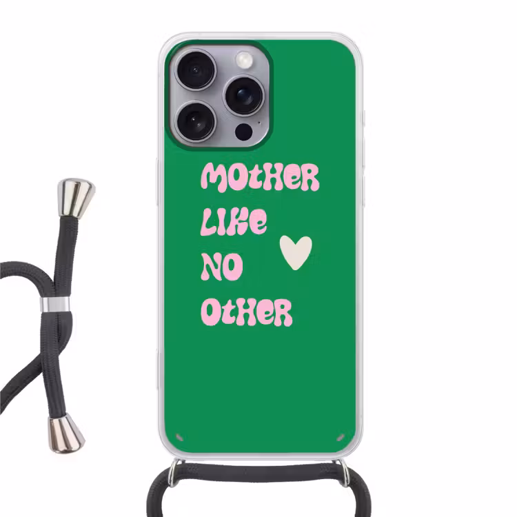 Handyhülle mit Band - Text - Herz - Mutter - Grün — 1