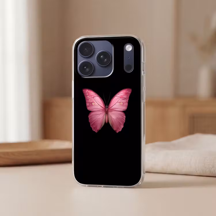 Handyhülle - Schmetterling - Rosa - Elegant — 3