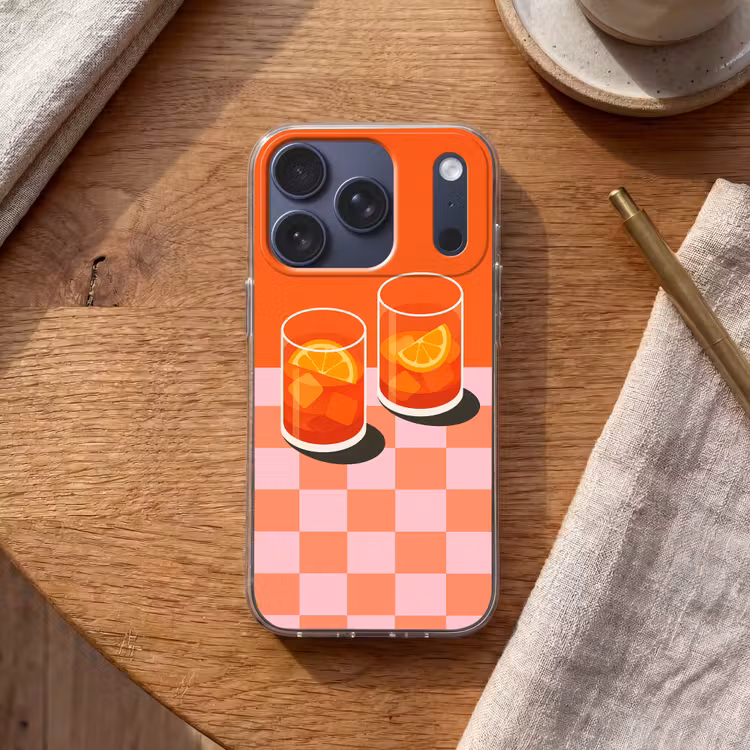 Handyhülle - Orange - Brillen - Orange — 2