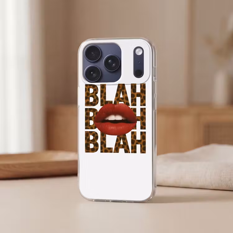 Handyhülle - Lippen - Rot - Zitat — 3
