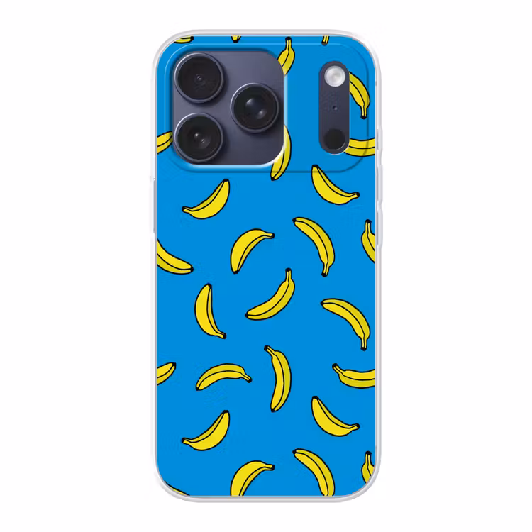 Handyhülle - Bananen - Gelb - Blau - Druck — 1