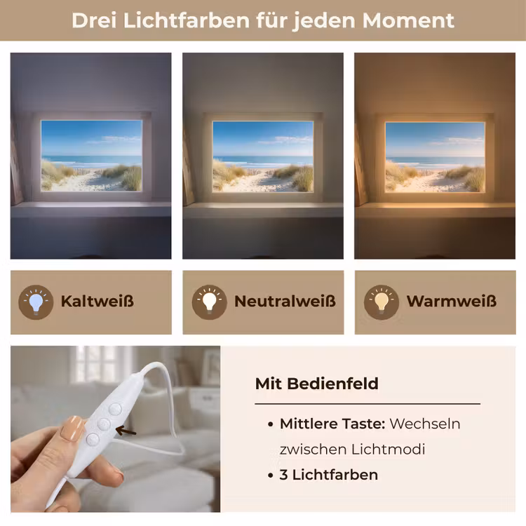 Lightbox - Wandleuchte - Strand - Meer - Düne - Sand - Sommer — 7