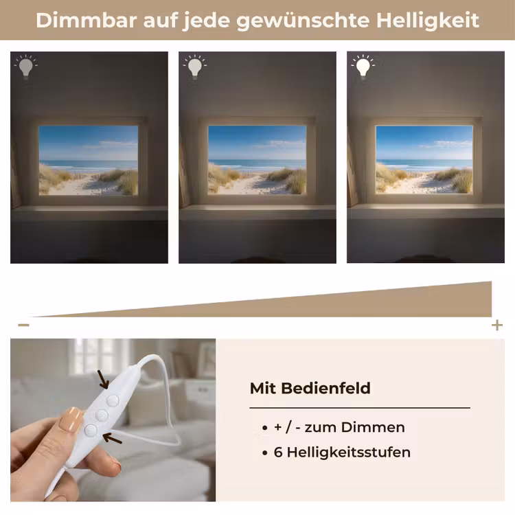 Lightbox - Wandleuchte - Strand - Meer - Düne - Sand - Sommer — 8