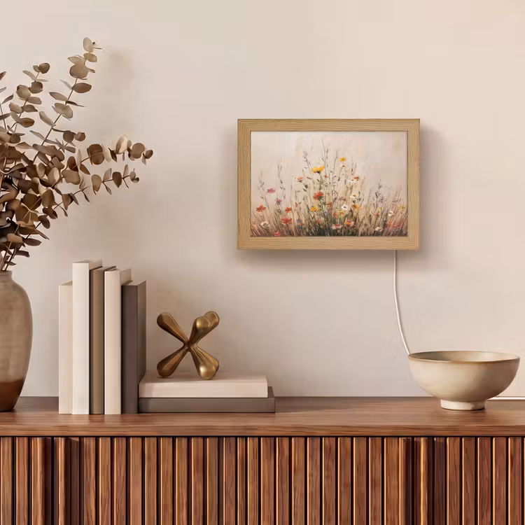 Lightbox - Wandleuchte - Wildblumen - Pinselstriche - Ruhig — 4