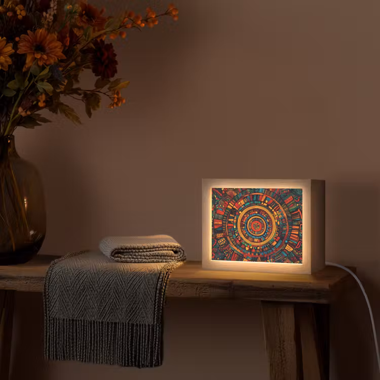 Lightbox - Wandleuchte - Mandala - Kreise - Muster — 5