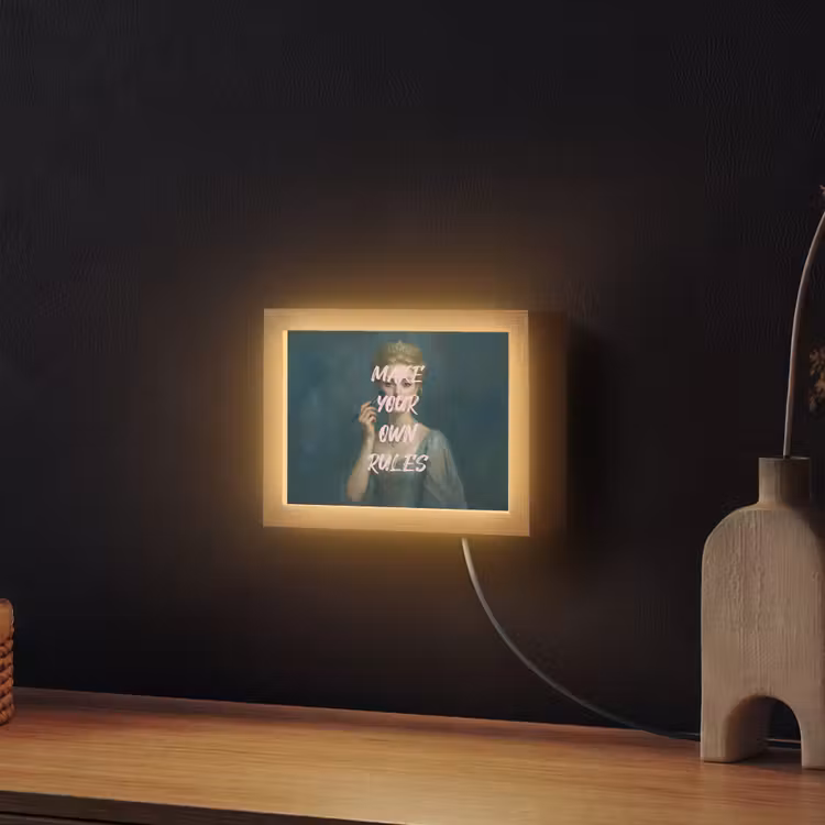Lightbox - Wandleuchte - Klassisch - Verschnörkelt - Rosa — 2