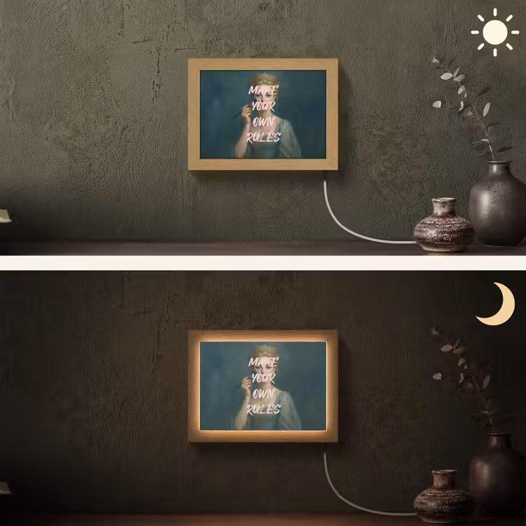 Lightbox - Wandleuchte - Klassisch - Verschnörkelt - Rosa — 3