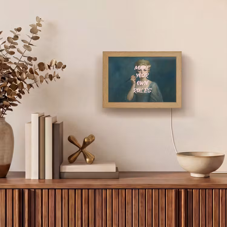 Lightbox - Wandleuchte - Klassisch - Verschnörkelt - Rosa — 4