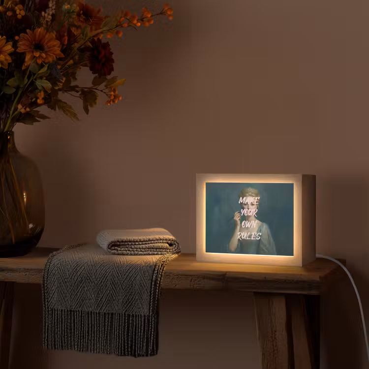 Lightbox - Wandleuchte - Klassisch - Verschnörkelt - Rosa — 5