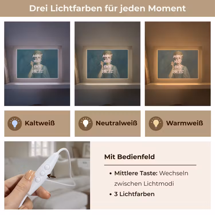 Lightbox - Wandleuchte - Klassisch - Verschnörkelt - Rosa — 7