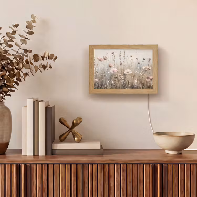 Lightbox - Wandleuchte - Blumen - Rosa - Modern - Beige — 4