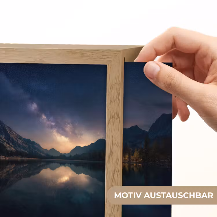 Lightbox - Wandleuchte - Kristallklarer See - Bergen — 6