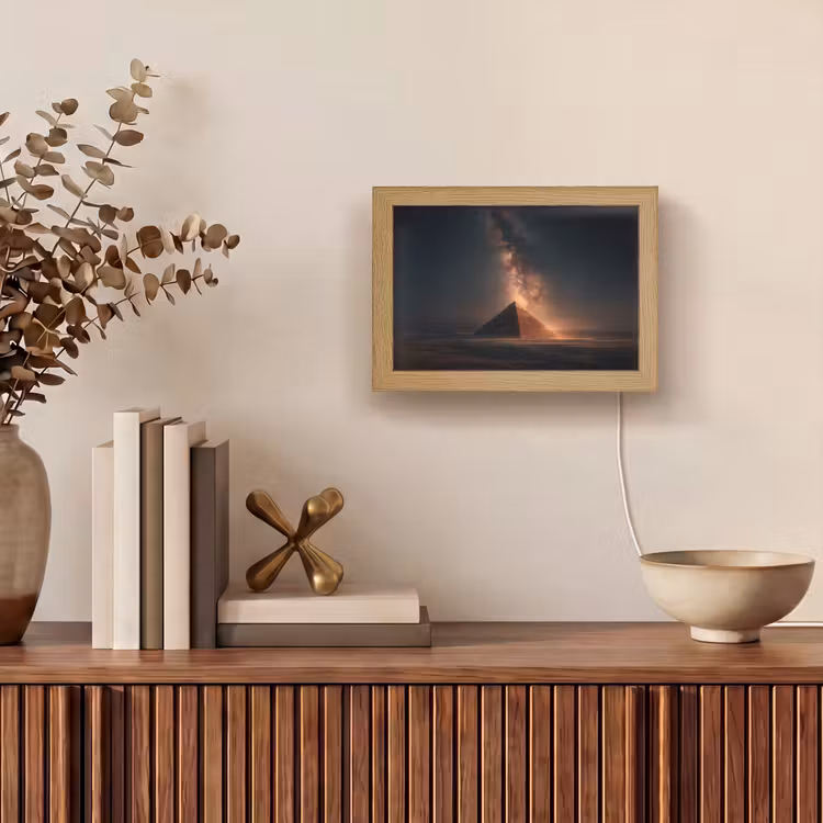 Lightbox - Wandleuchte - Pyramide - Wüste - Licht — 4