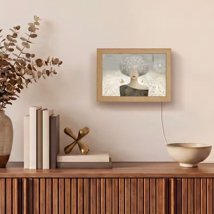 Lightbox - Wandleuchte - Fluff - Frau - Beige — 4