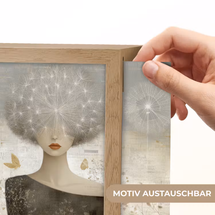 Lightbox - Wandleuchte - Fluff - Frau - Beige — 6