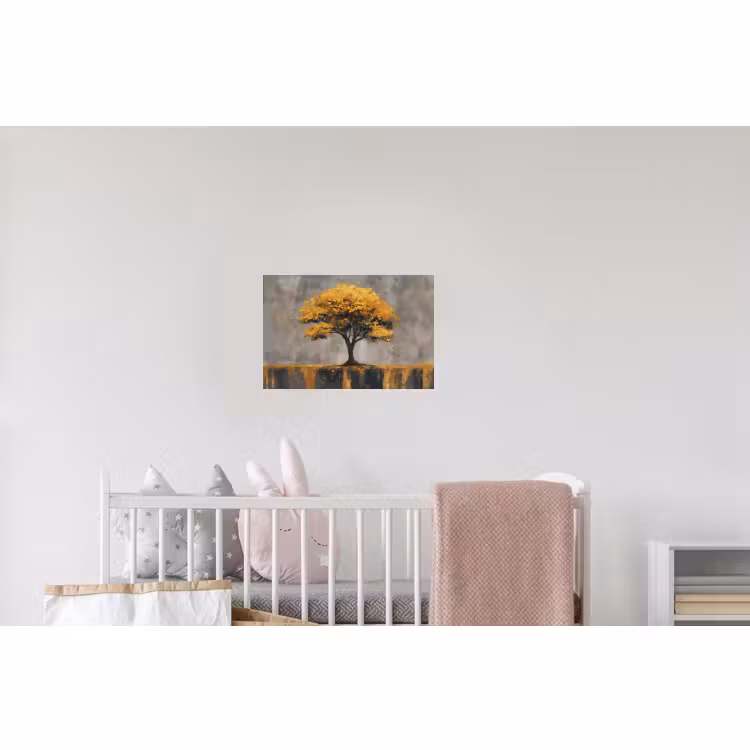 Wandtattoo – Baum - Blätter - Gold - Abstrakt — 5