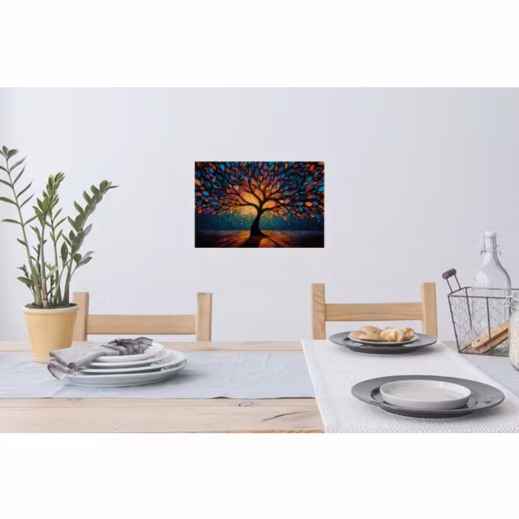 Wandtattoo – Mosaik - Bunt - Baum - Äste — 4