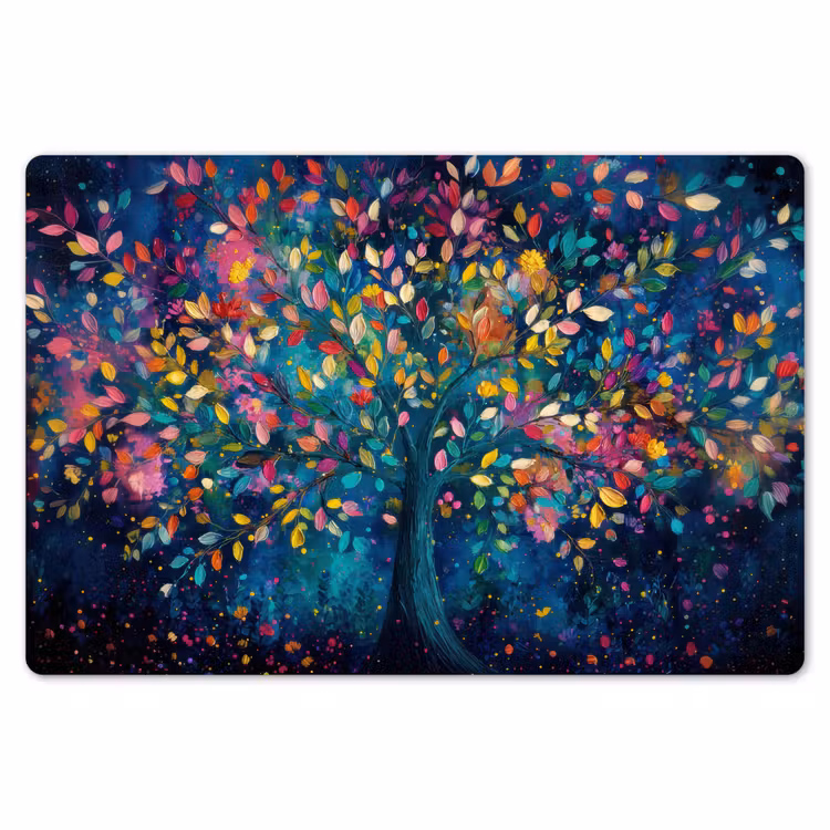 Tischset - 6 Stück - Bunt - Baum - Magisch - Abstrakt — 6