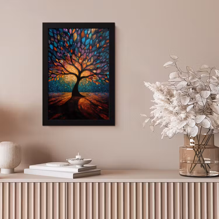 Bilder mit Rahmen - Mosaik - Bunt - Baum - Äste — 4