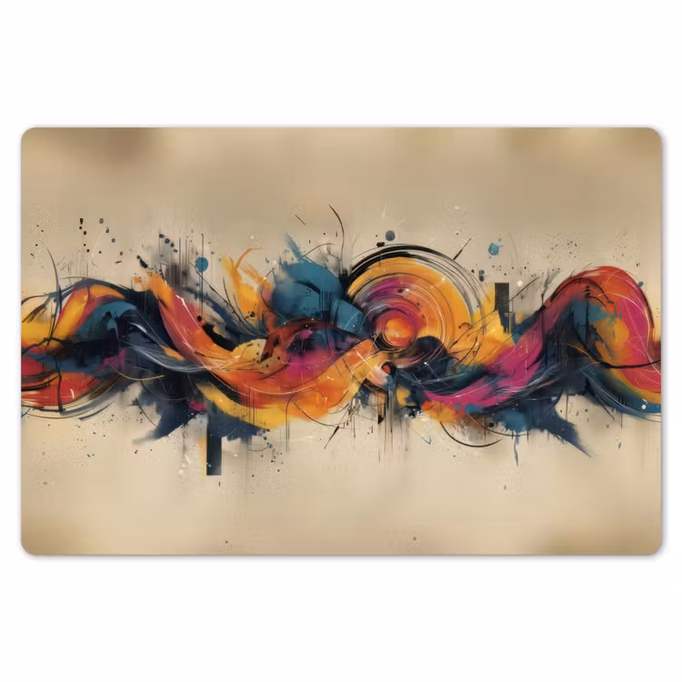 Tischset - 6 Stück - Explosion - Farbenfroh - Formen - Abstrakt — 6