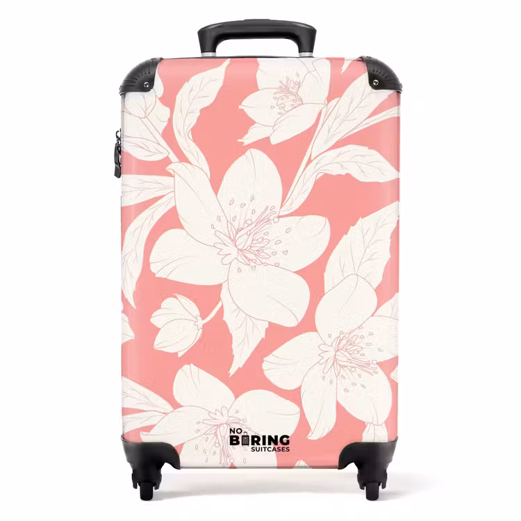 Koffer - Vintage Blumen - Hellrosa — 1
