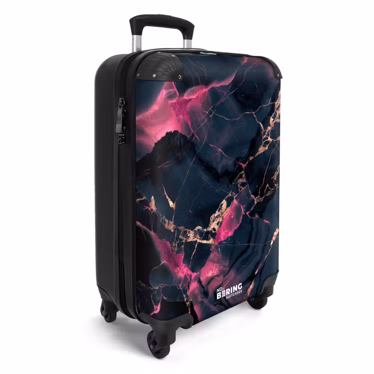 Koffer - Marmor - Fluoreszierendes Rosa in dunklem Marmor — 2