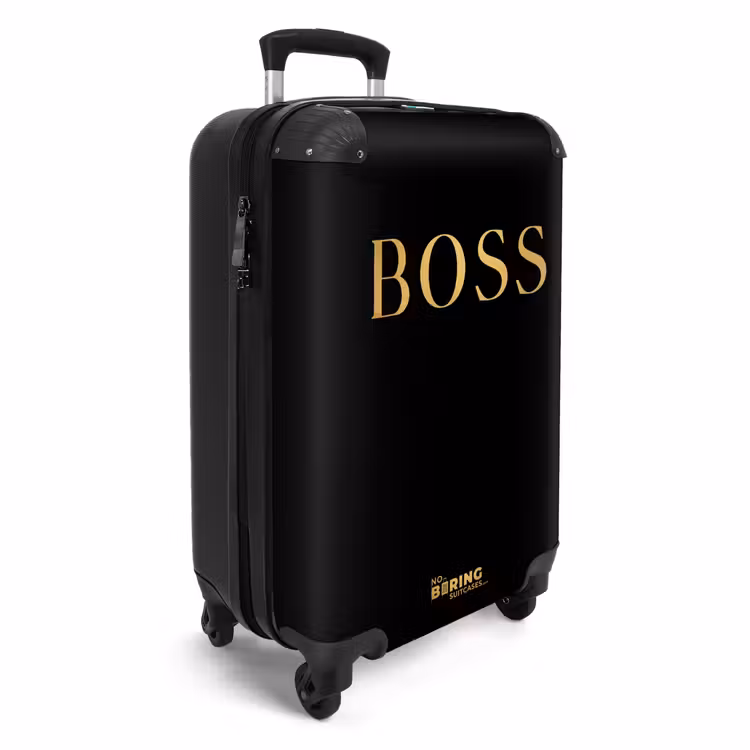 Koffer - Zitate - Boss - Gold - Schwarz — 2
