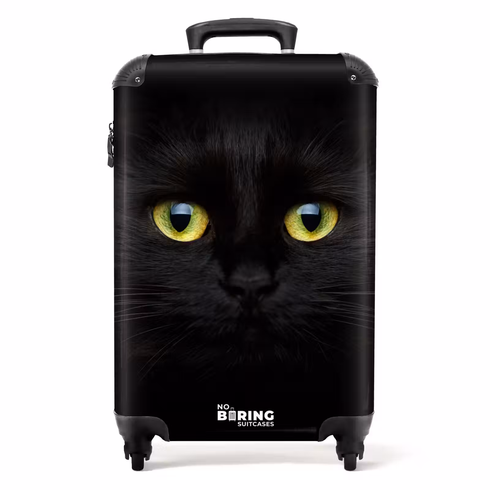 Koffer - Schwarze Katze mit hellen Augen — 1