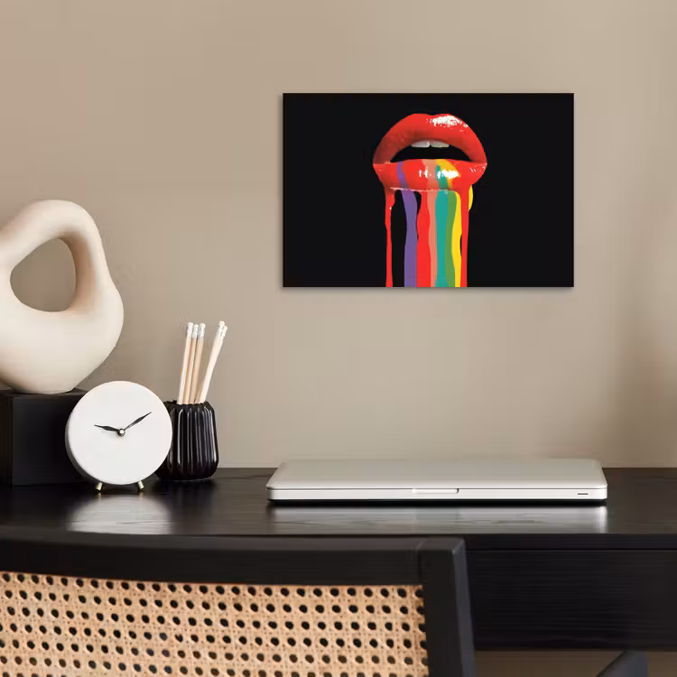 Poster - Lippen - Farben - Schwarz — 2