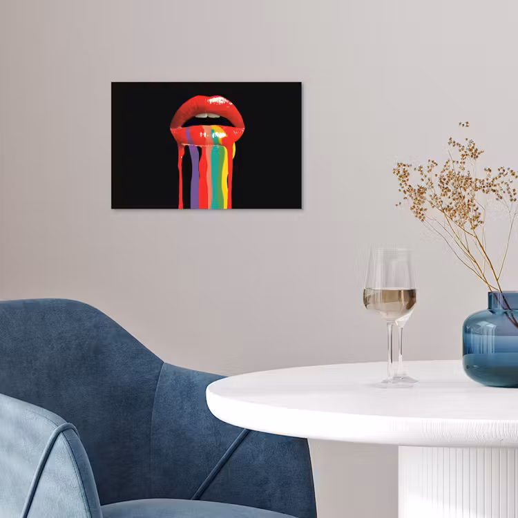 Poster - Lippen - Farben - Schwarz — 4