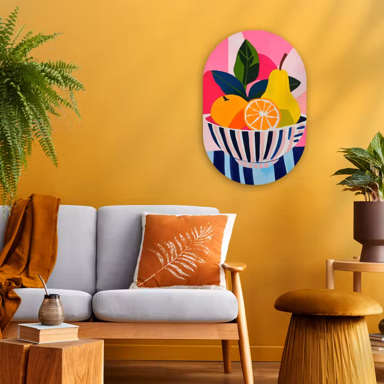 Forexbild Oval - Obst - Abstrakter Hintergrund - Rosa — 2