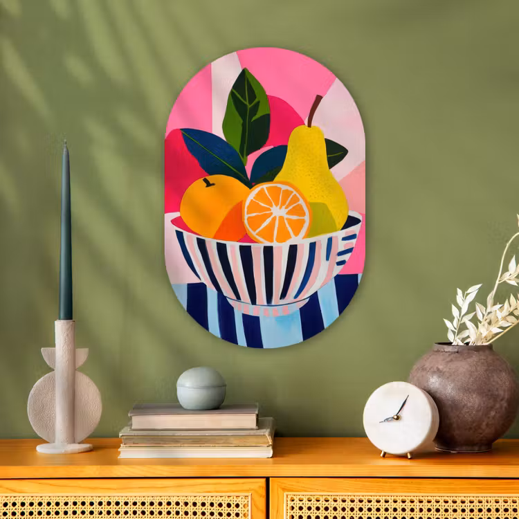 Forexbild Oval - Obst - Abstrakter Hintergrund - Rosa — 3