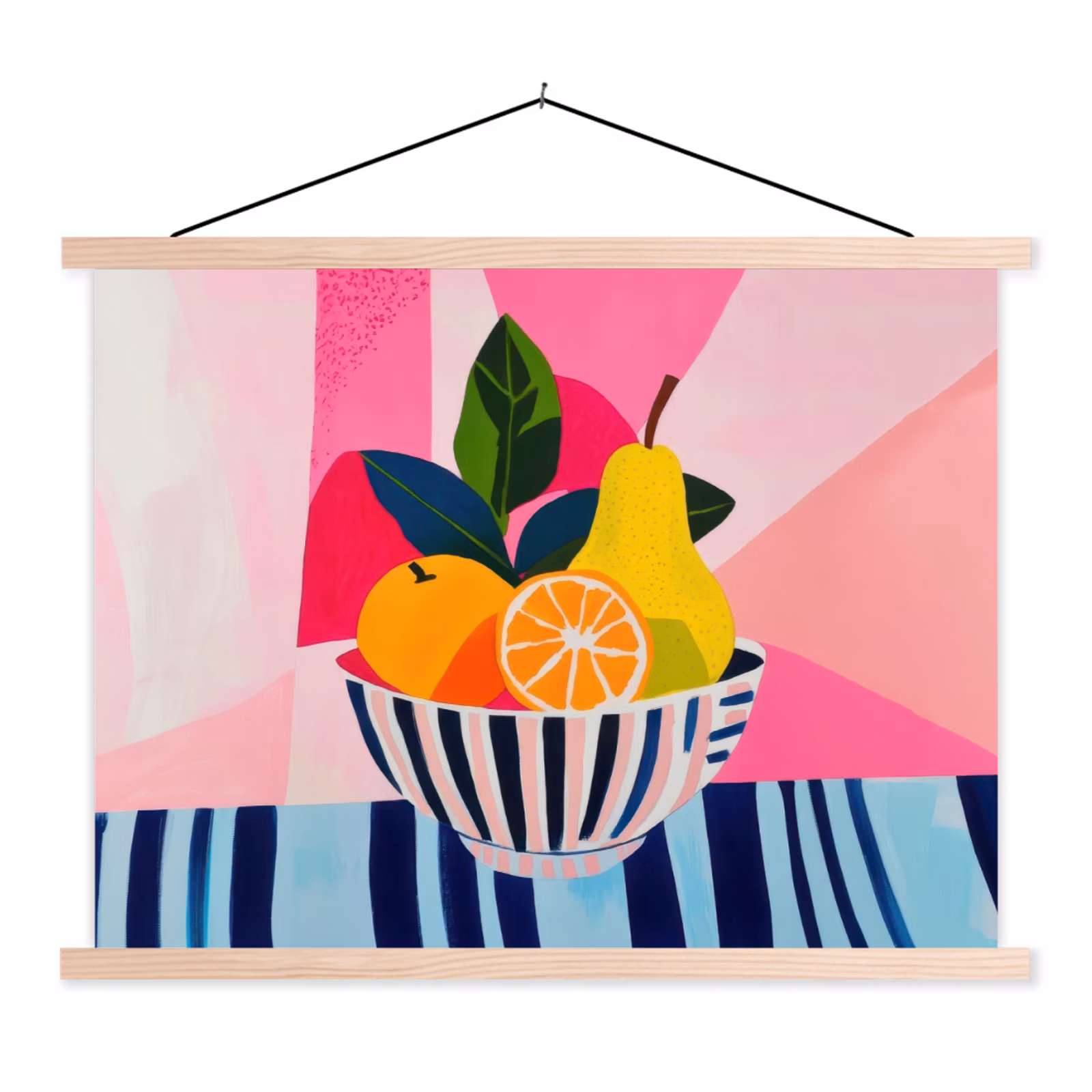 Stoffbild - Obst - Abstrakter Hintergrund - Rosa — 1