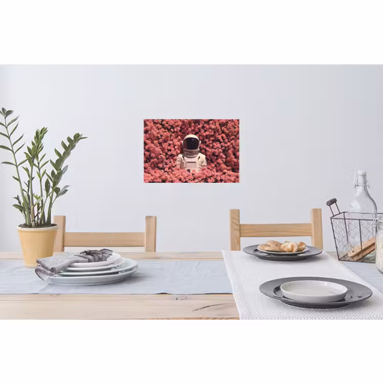 Wandtattoo – Blumen - Rosa - Astronaut — 4