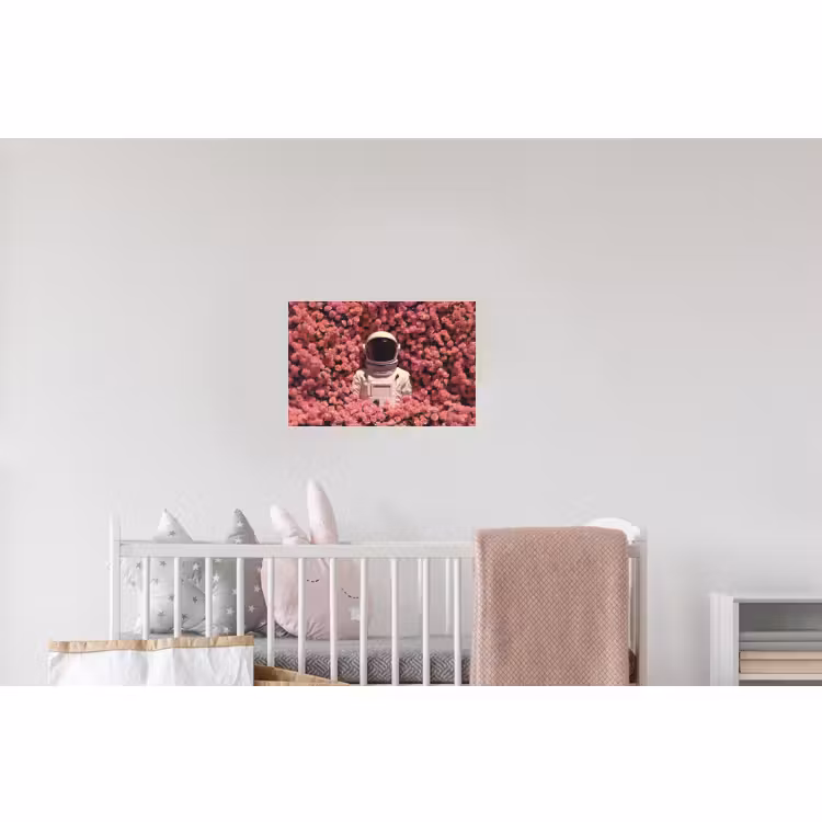 Wandtattoo – Blumen - Rosa - Astronaut — 5