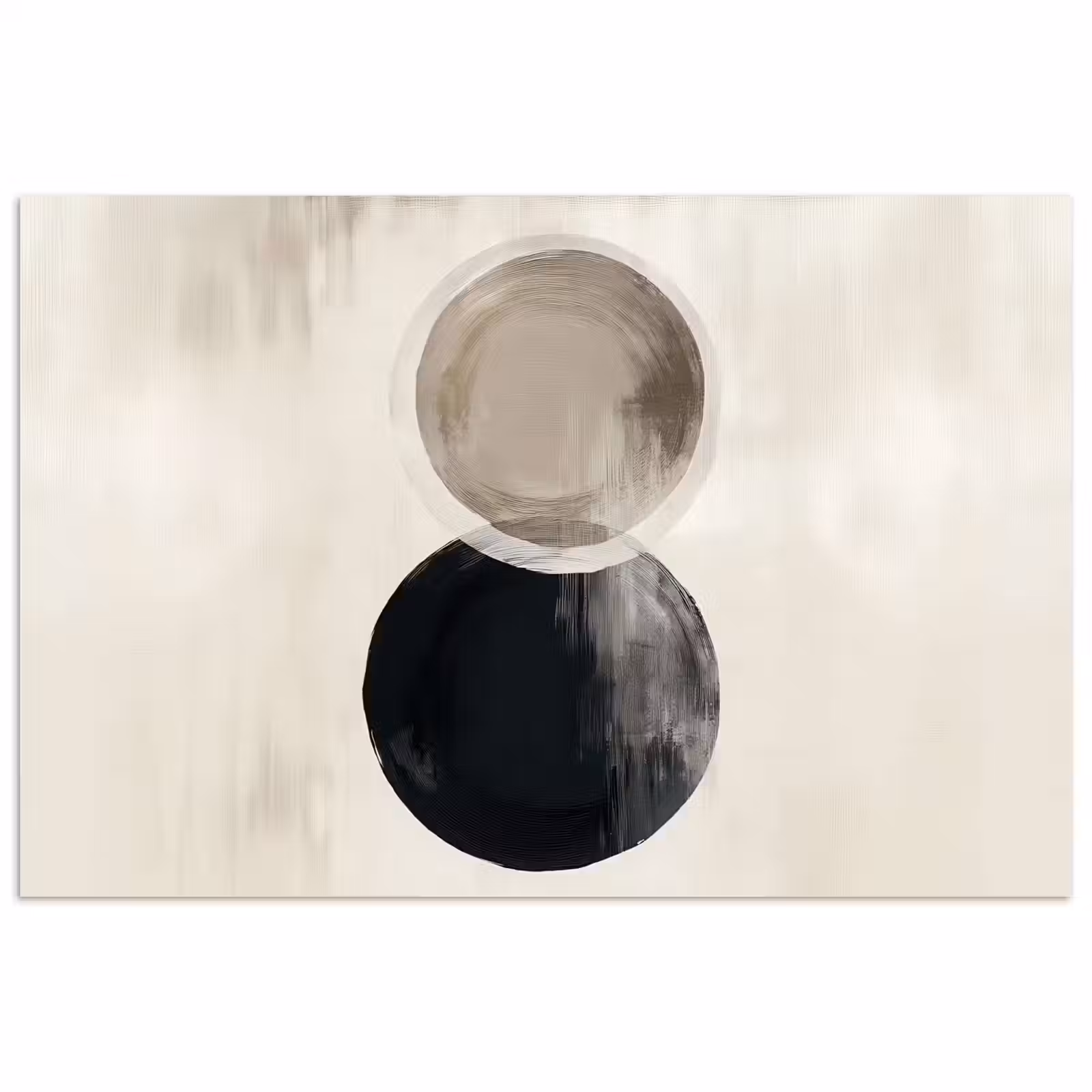 Poster - Kreise - Form - Beige - Abstrakt — 1
