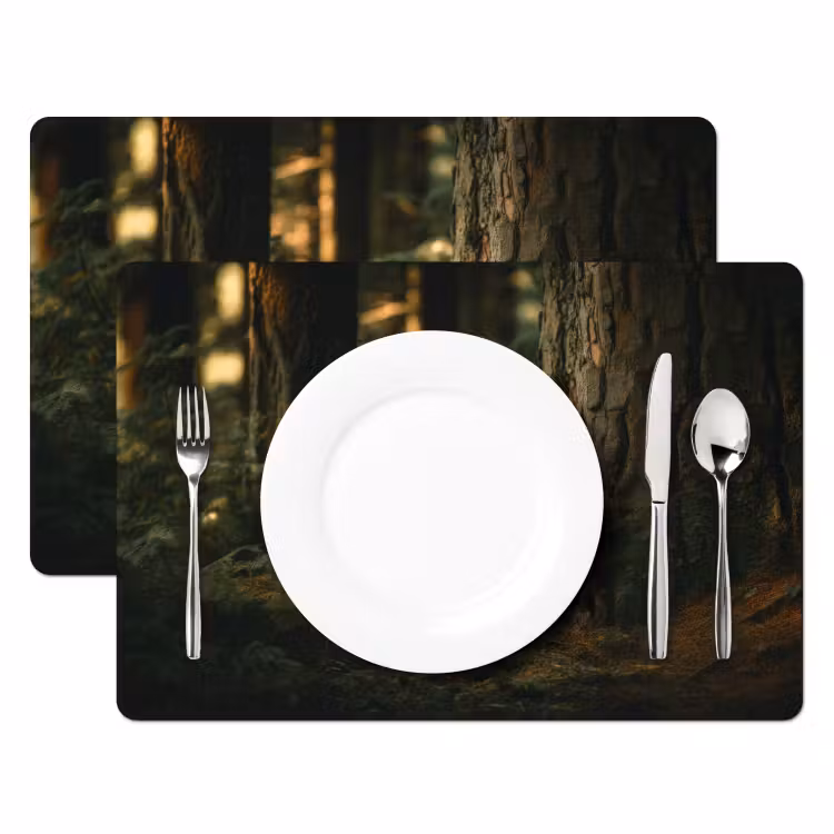 Tischset - 6 Stück - Fuchs - Wald - Schlaf — 2