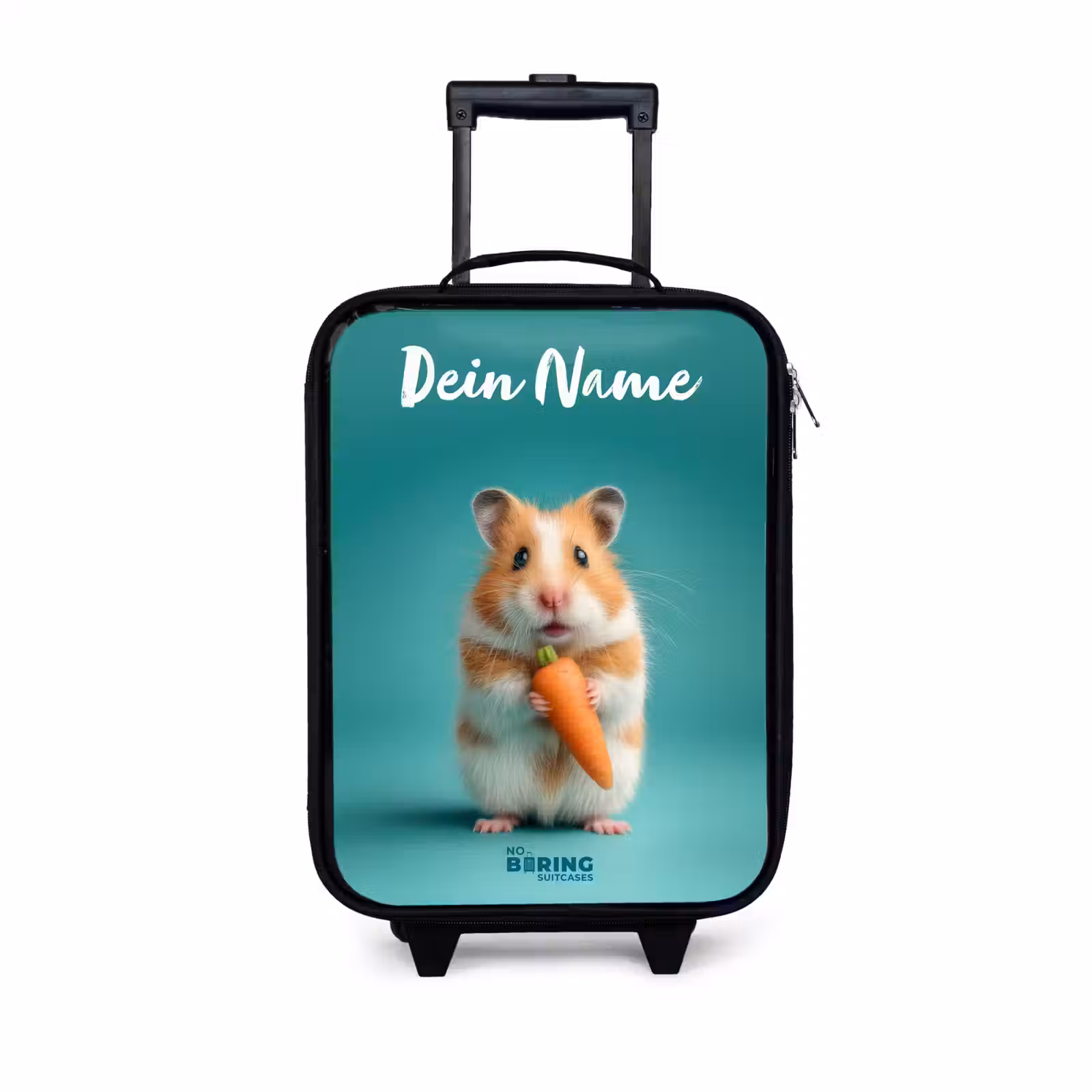 Kinderkoffer mit Name - Hamster - Karotte - Tier — 1